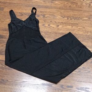 Black Maxi Dress with Cut Out and High Slit